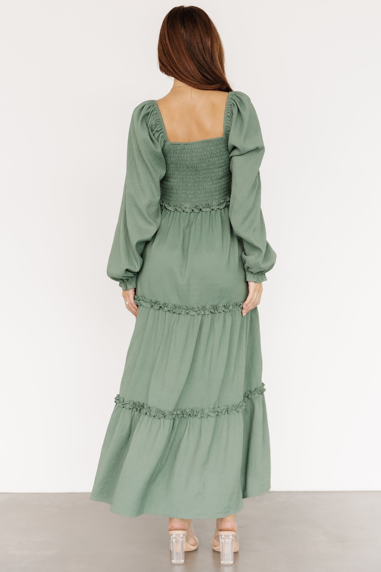 Britta Maxi Dress | Dark Sage