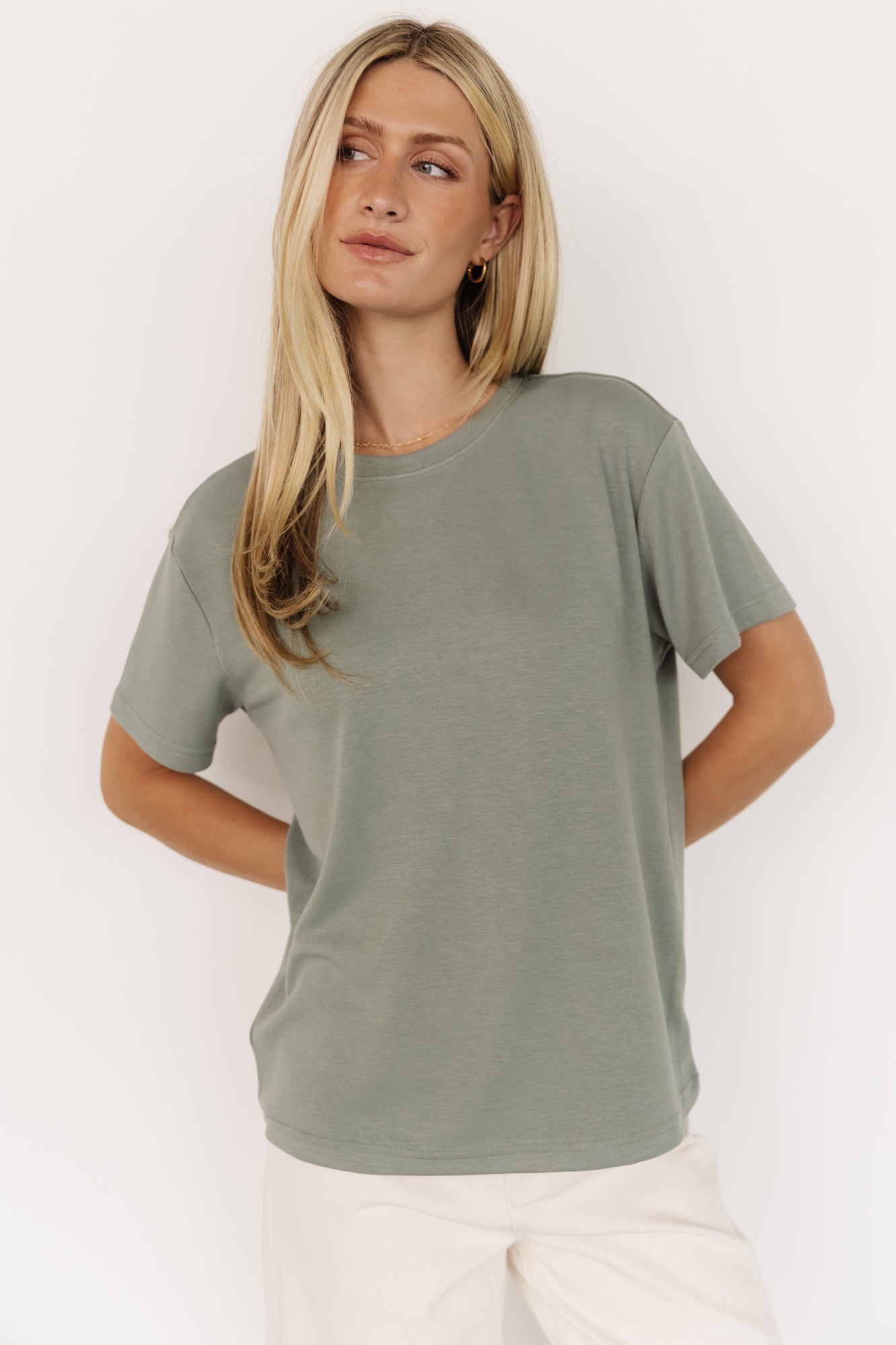 Elliot Relaxed Tee | Sage