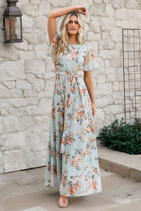 Katalaya Maxi Dress  | Sage + Gold