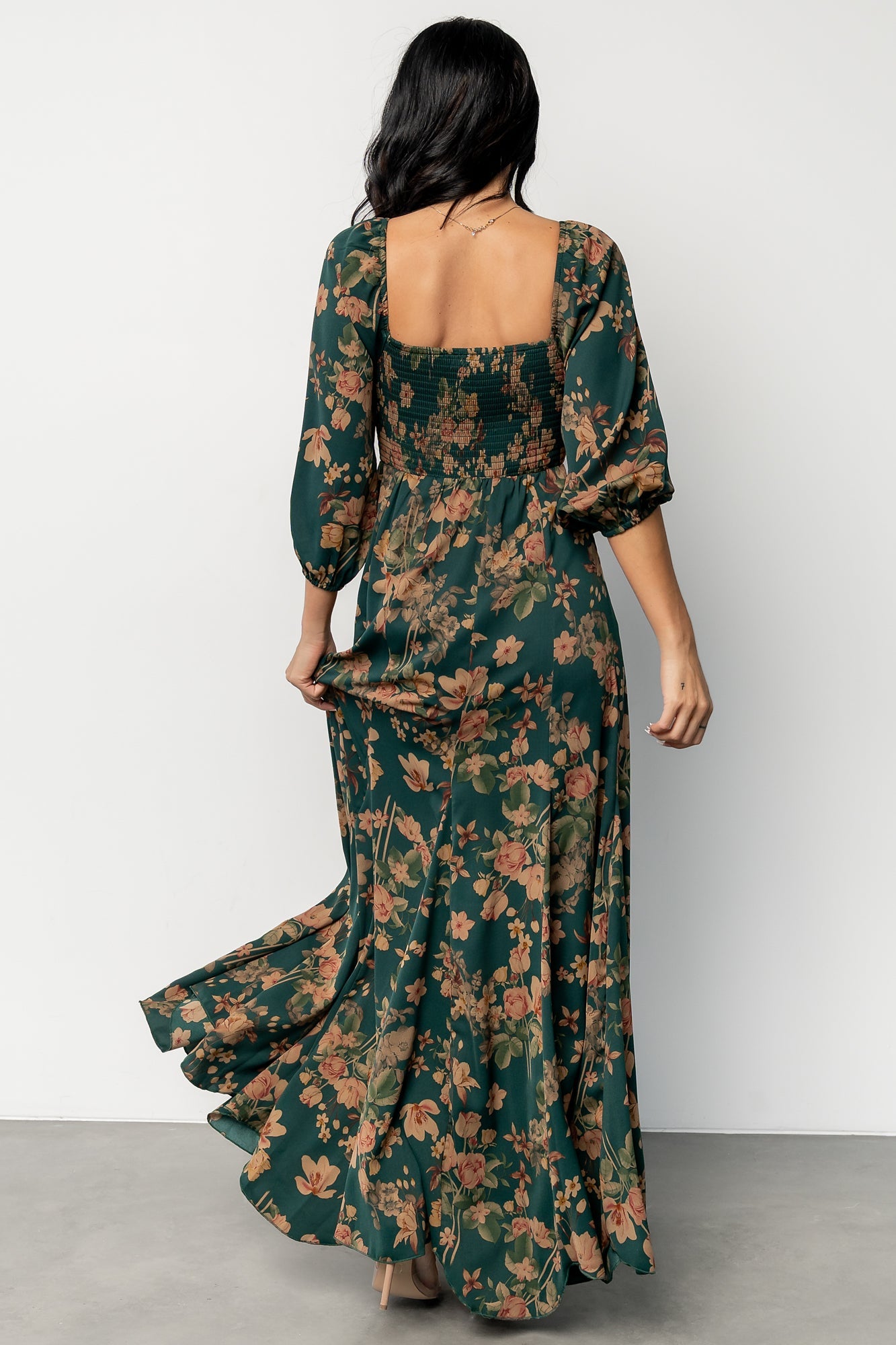 Liesel Maxi Dress | Green + Copper Floral
