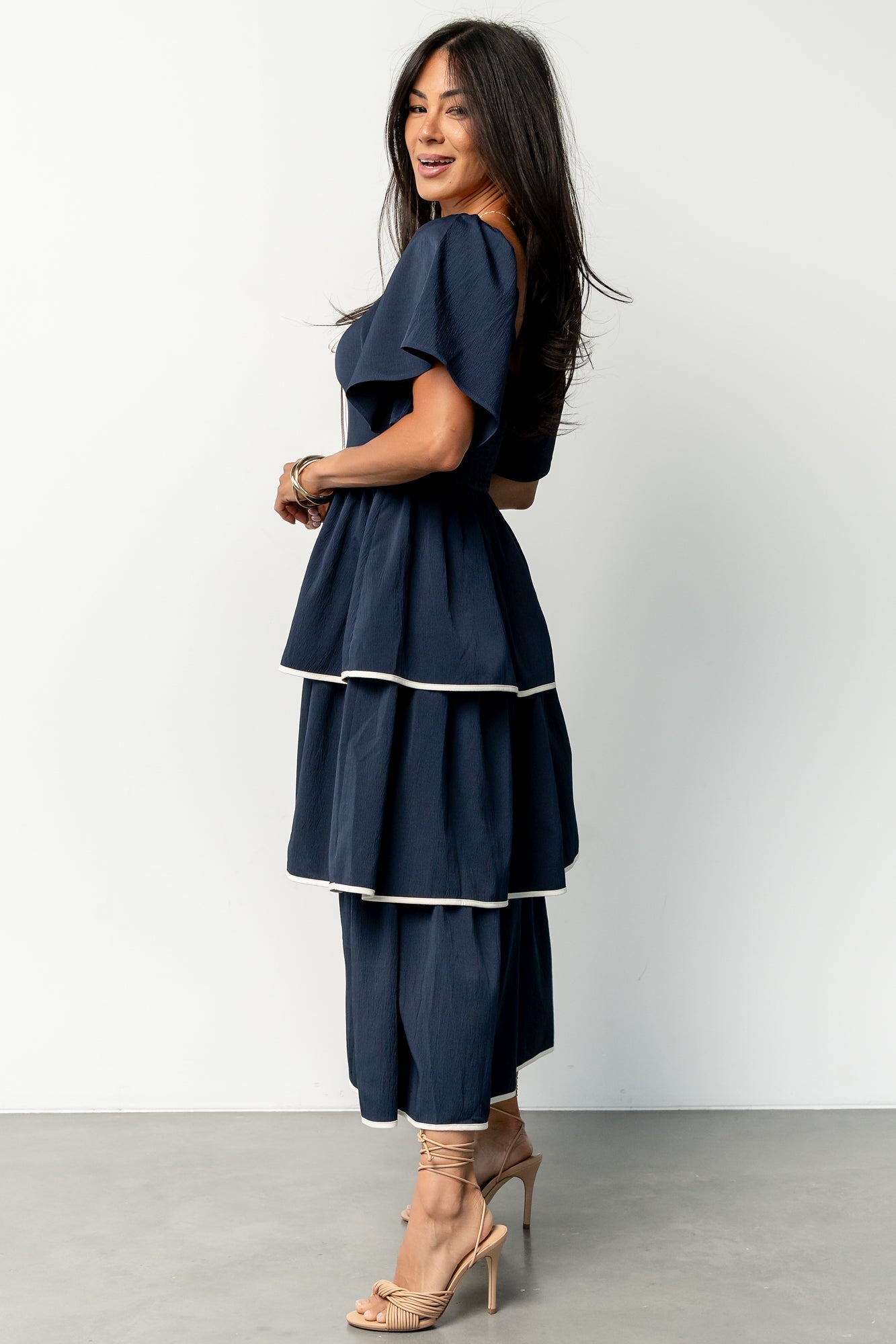 Madrid Tiered Dress | Navy