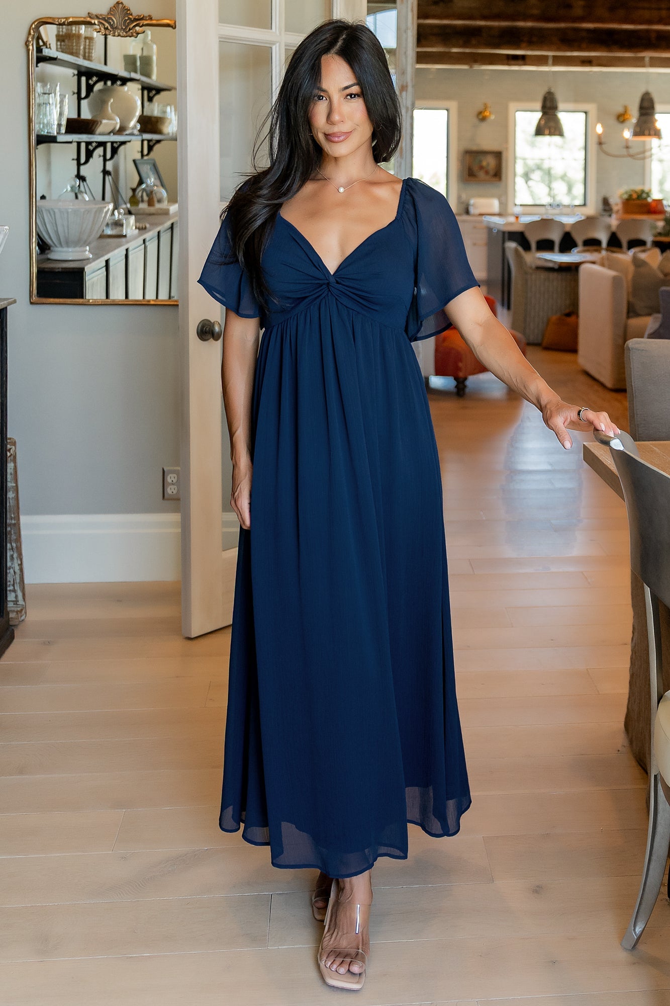 Nora Midi Dress | Navy