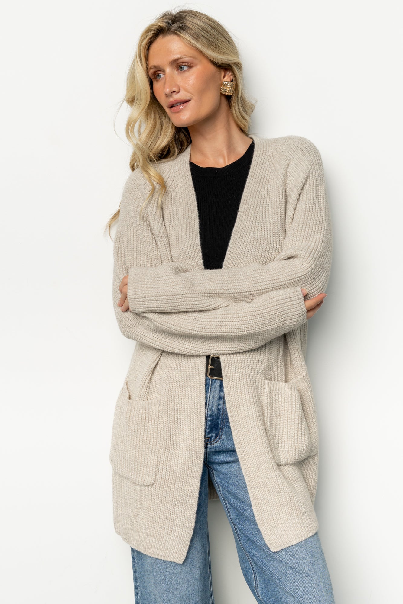 Frankel Pocket Cardigan | Natural