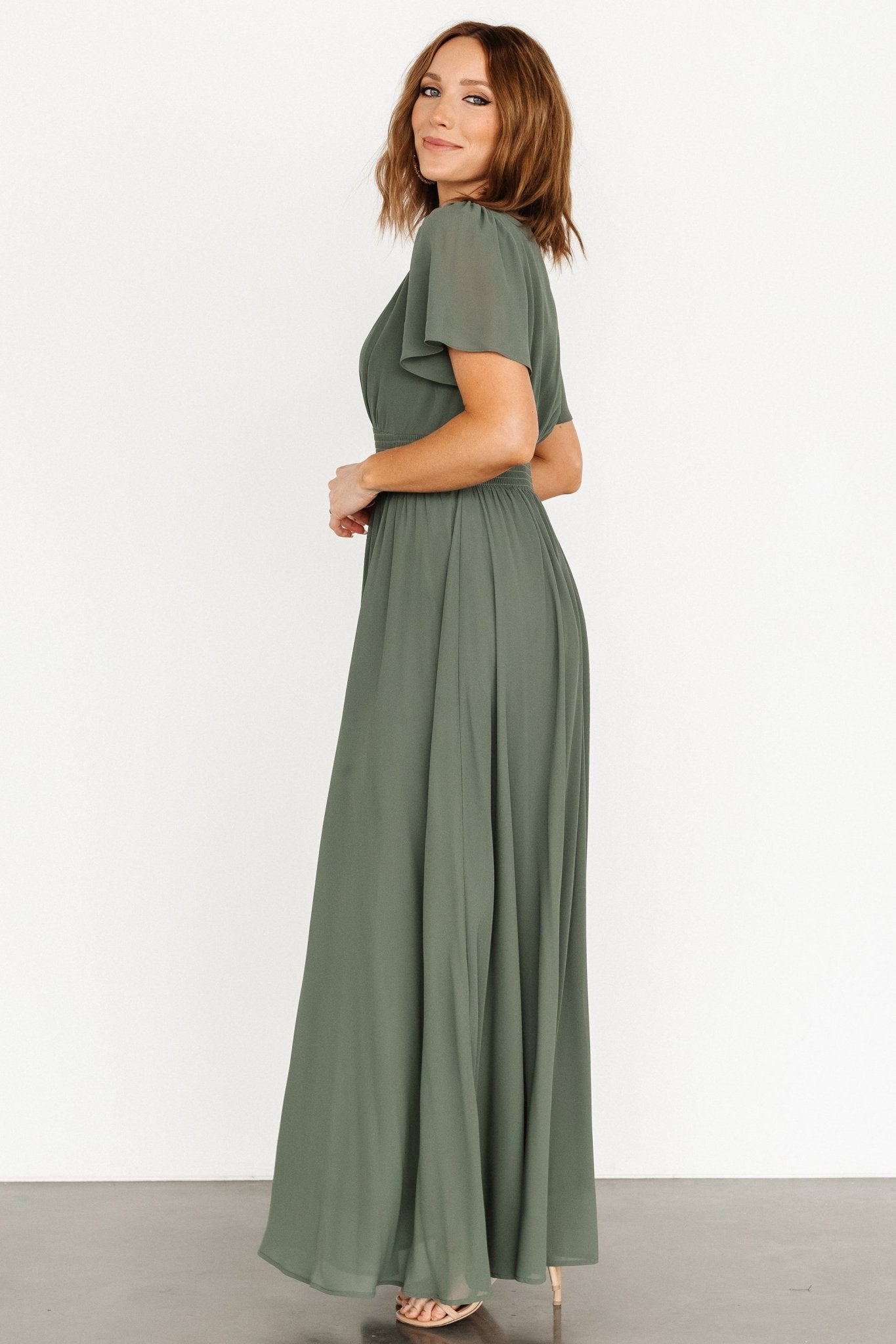 Birdie Maxi Dress | Dark Sage