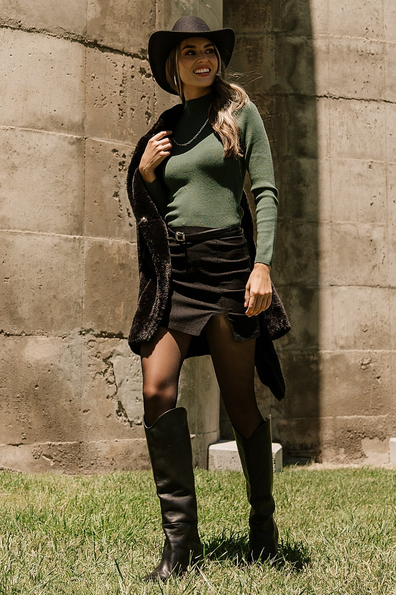 Frances Knit Top | Green