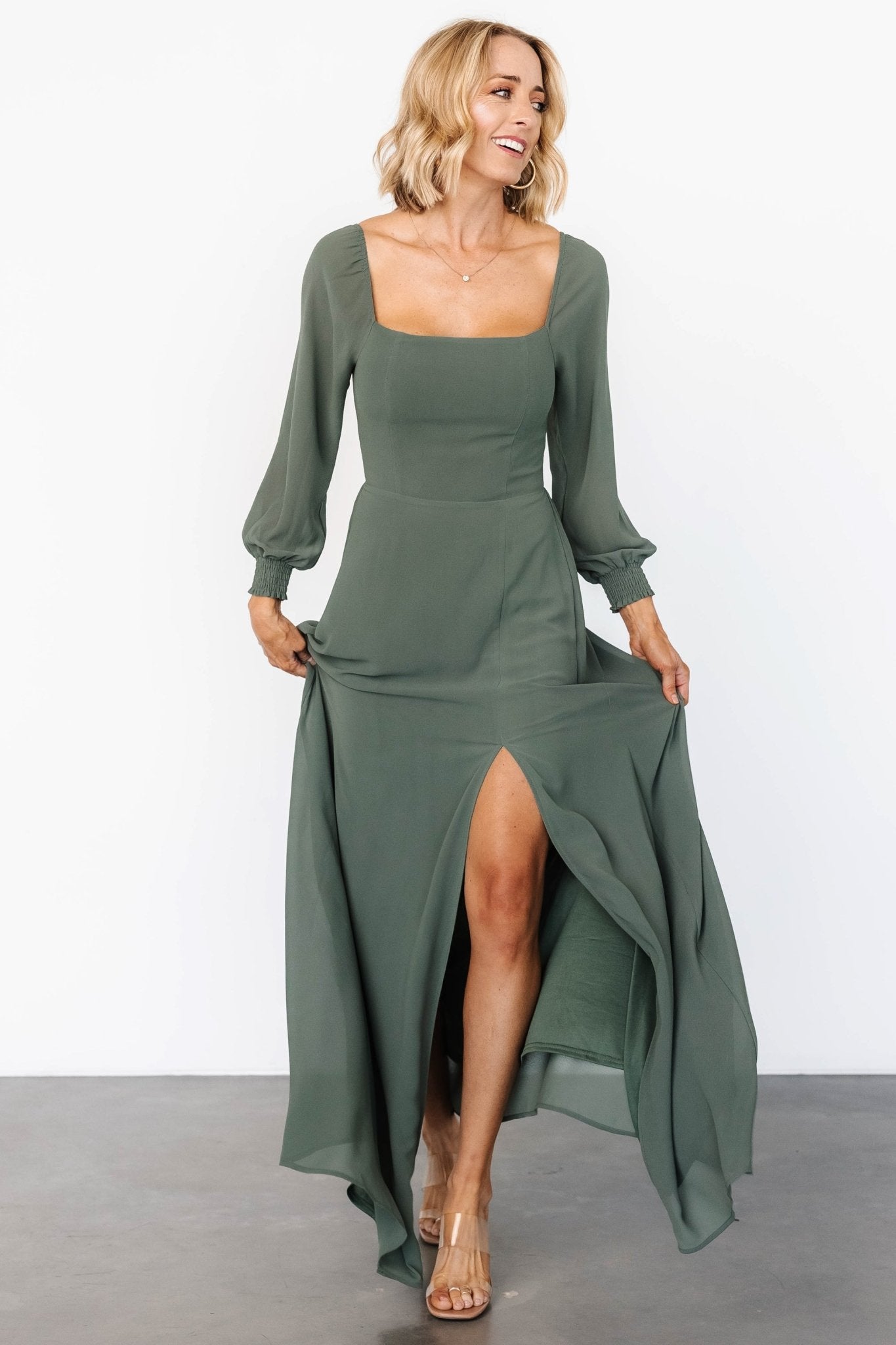 Giselle Maxi Dress | Dark Sage