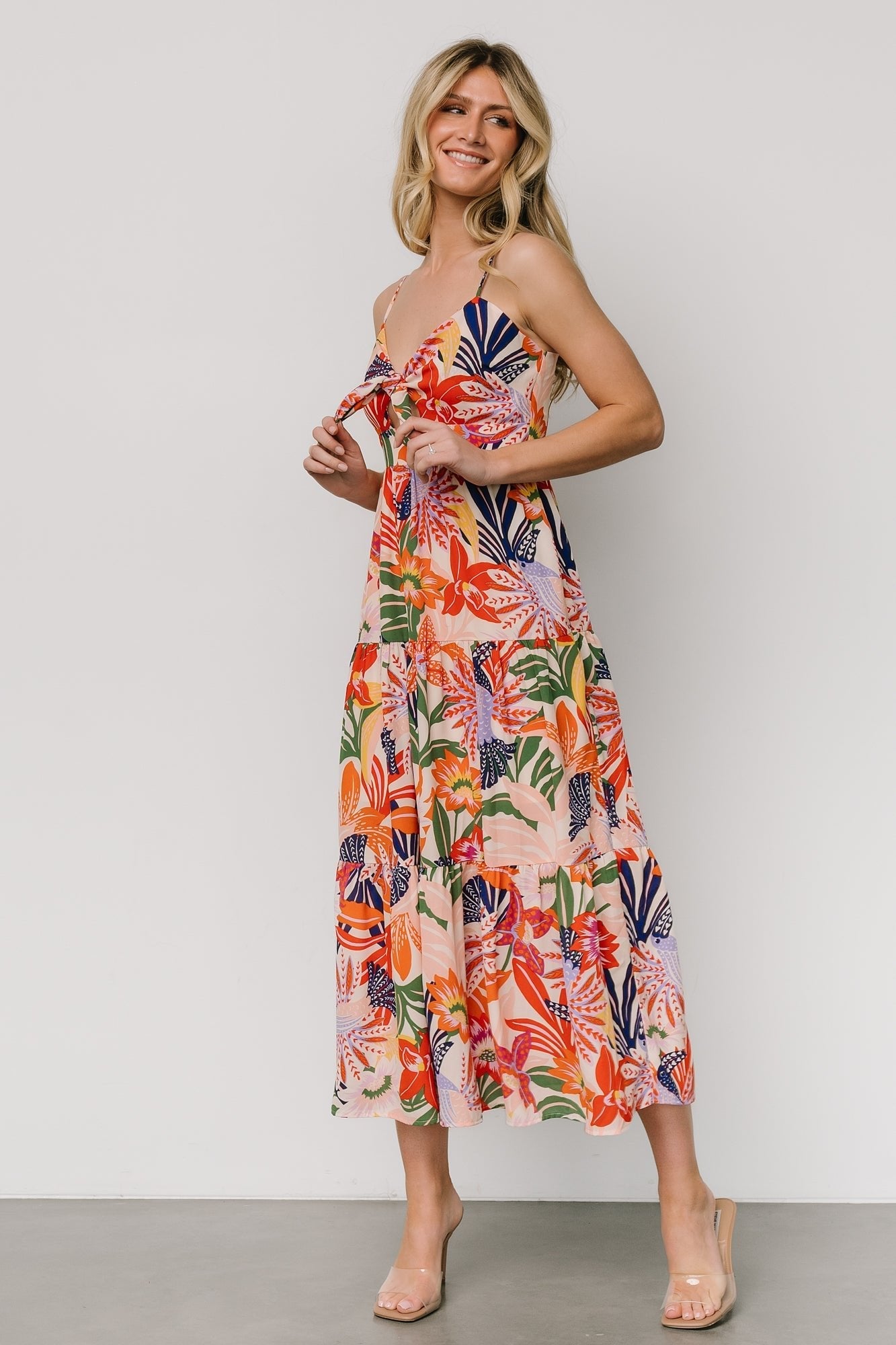 Jaide Midi Dress | Multi Print