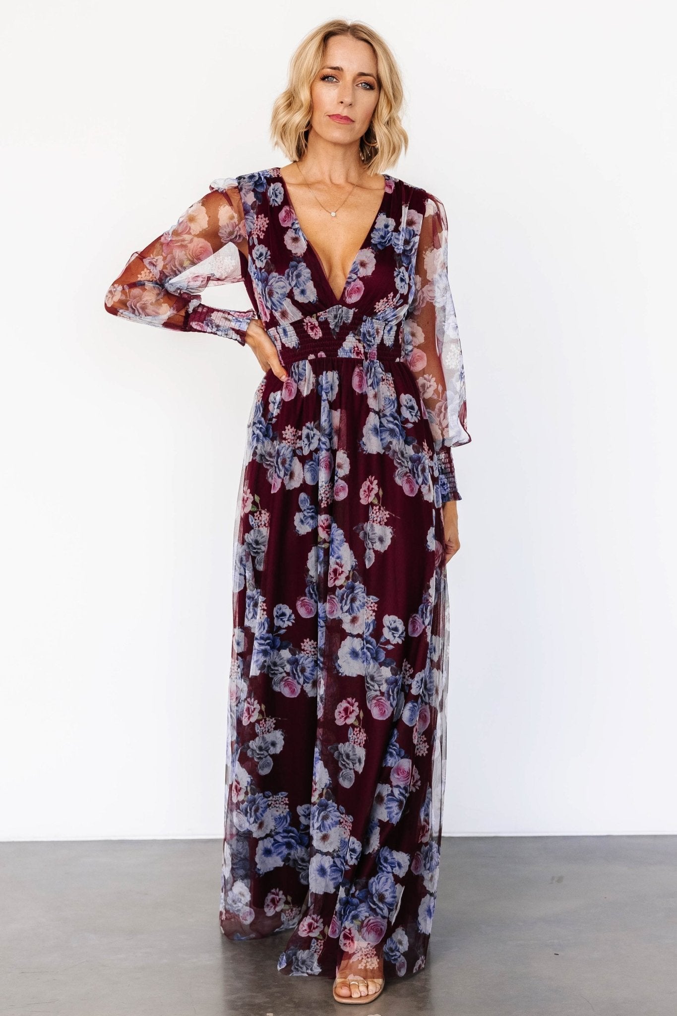 Layla Tulle Maxi Dress | Mulberry Floral
