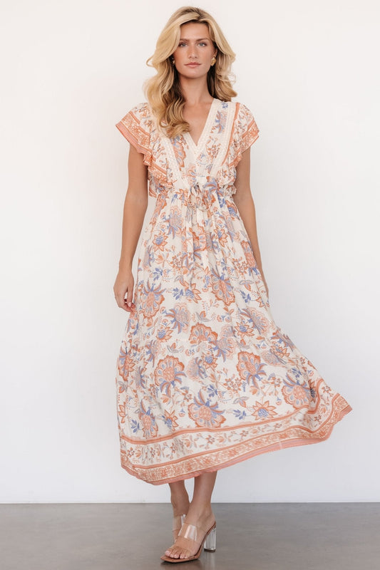 Maggie Maxi Dress | Cream Multi