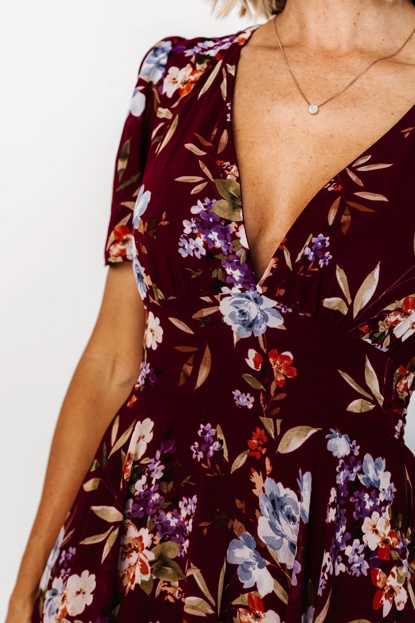 Montaigne Ruffle Maxi Dress | Mulberry Floral