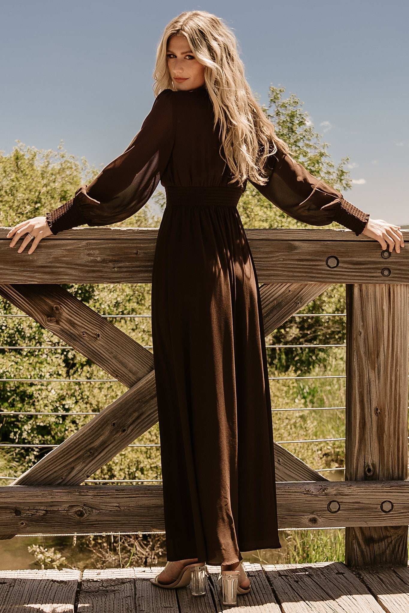 Olivia Maxi Dress | Dark Brown