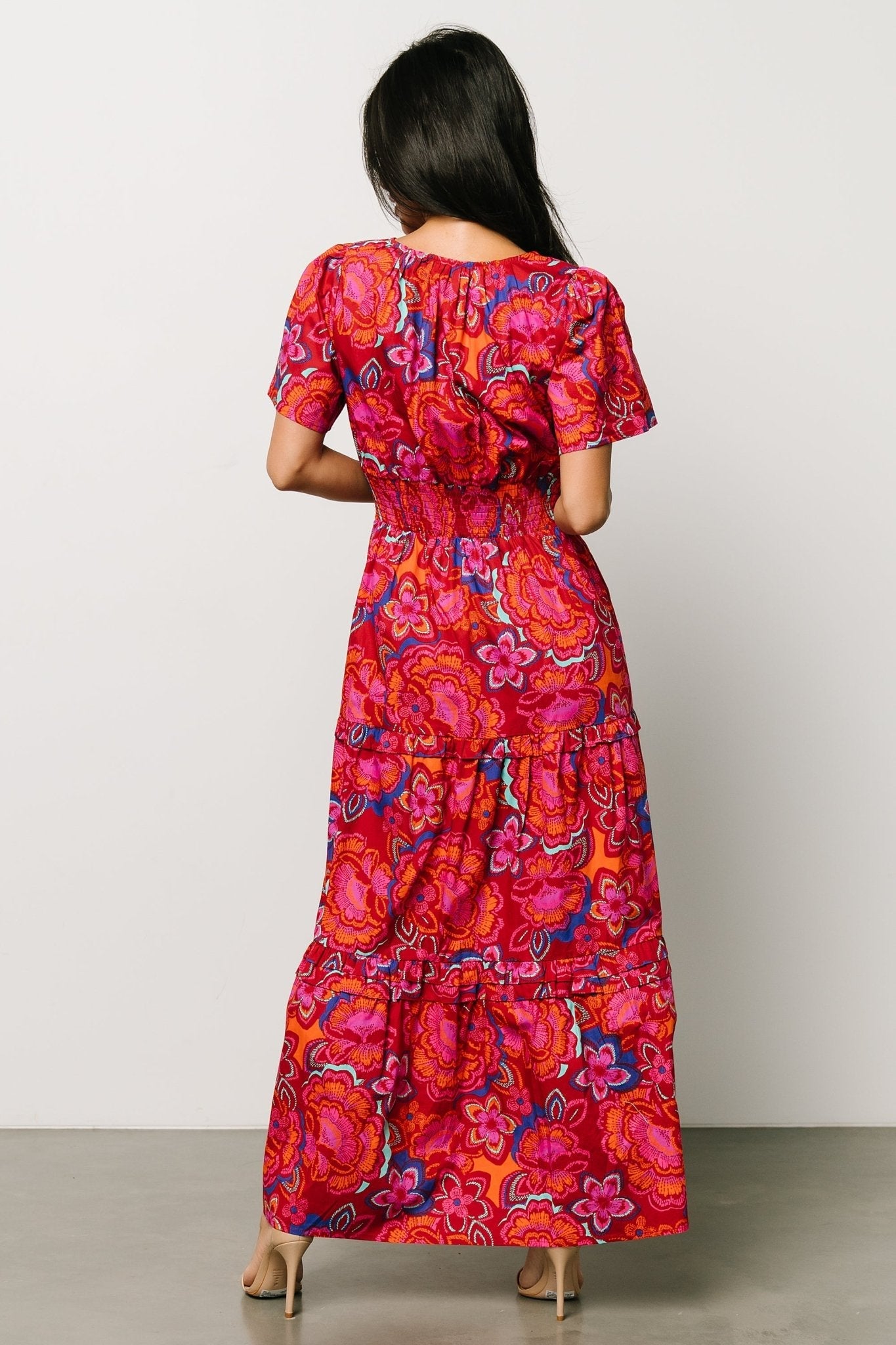 Palmer Tiered Maxi Dress | Multi Floral