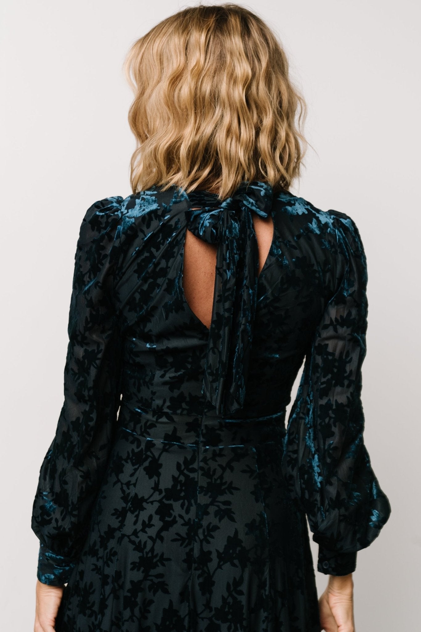 Savi Tie Back Dress | Deep Teal