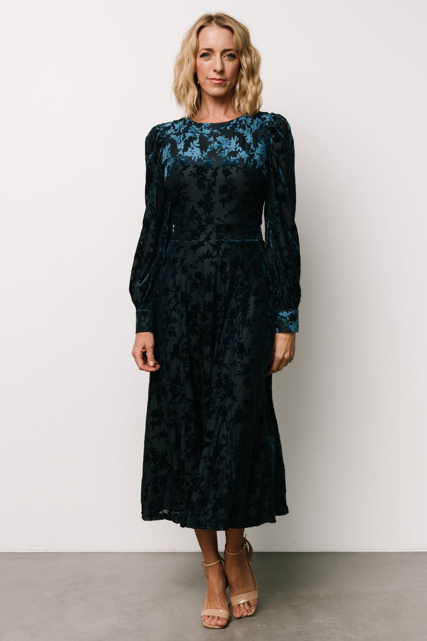 Savi Tie Back Dress | Deep Teal