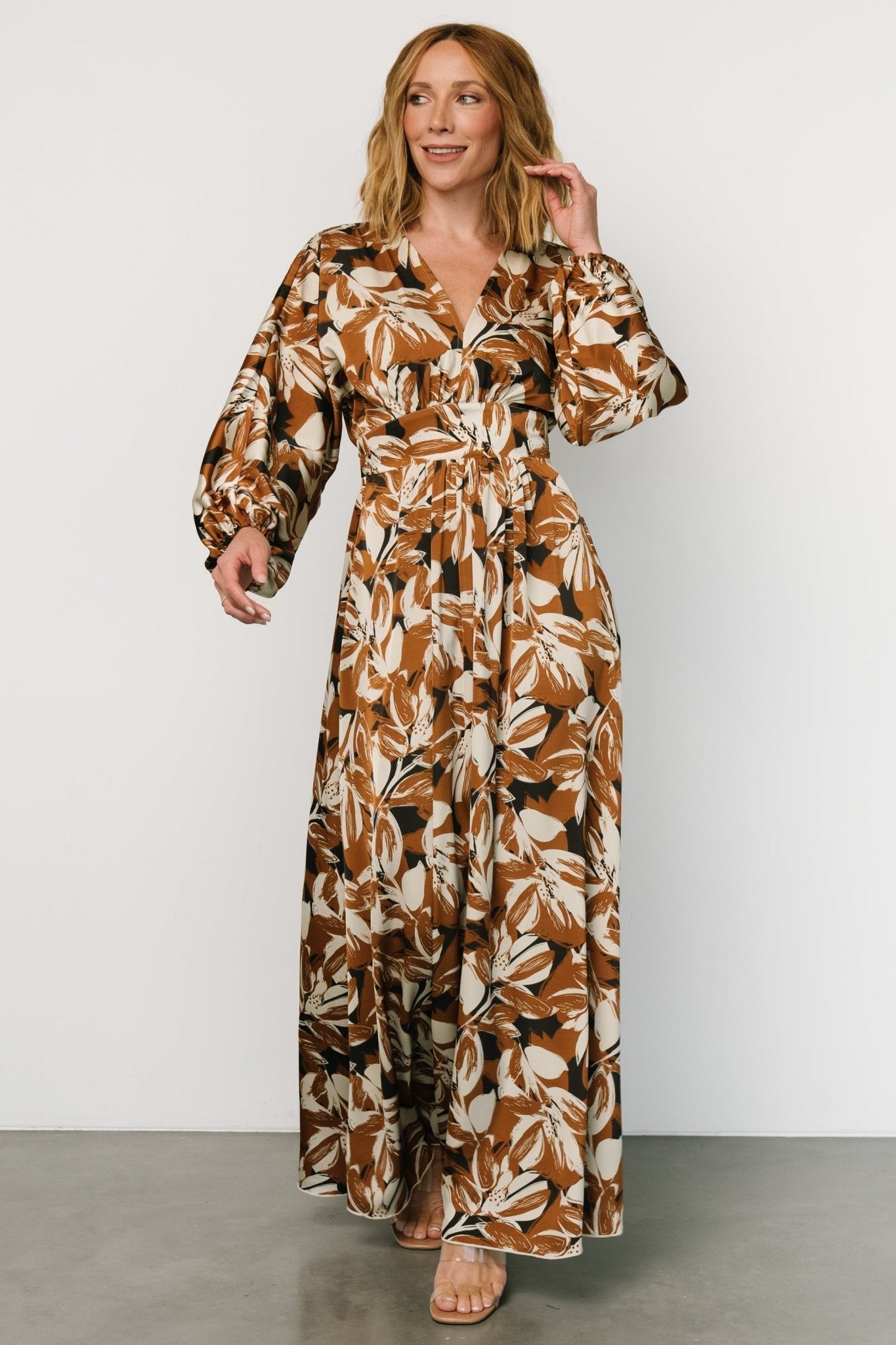 Yolanthe Maxi Dress | Copper Multi