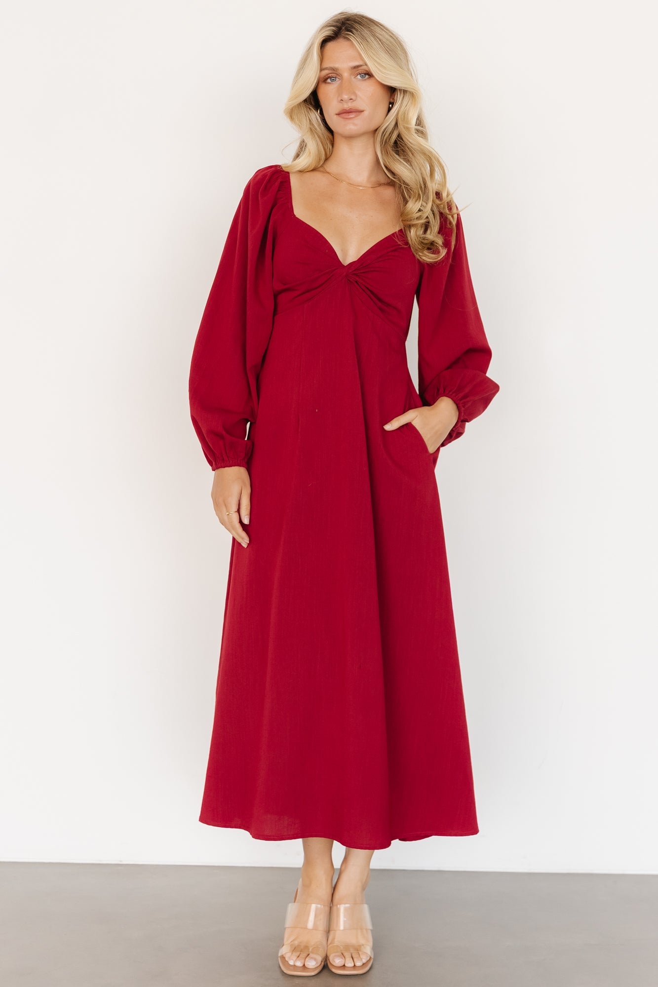 Rosalie Back Tie Dress | Scarlet