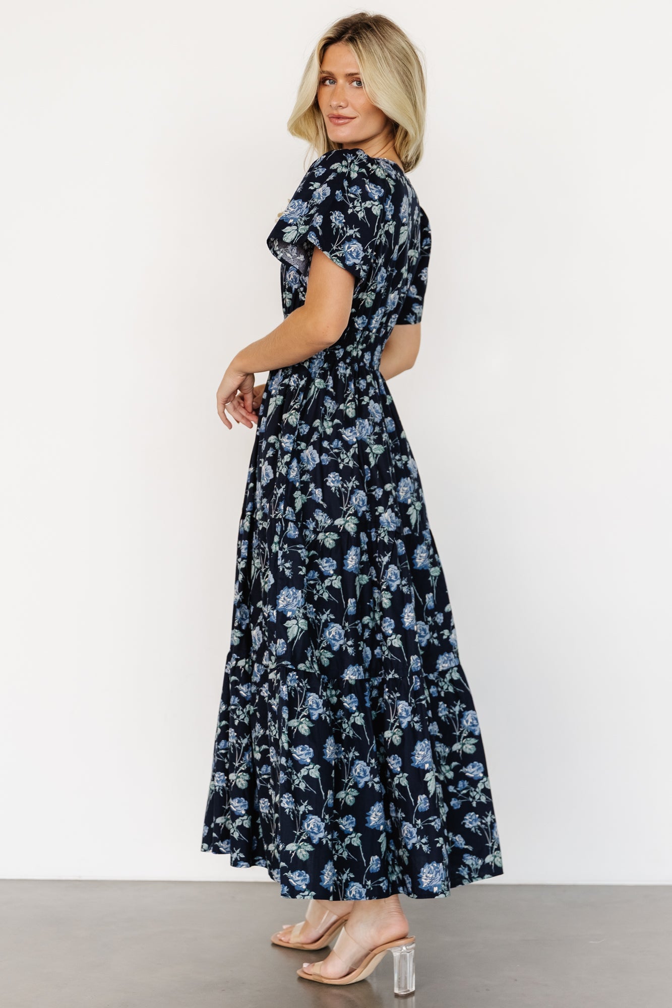 Kristin Maxi Dress | Navy Floral