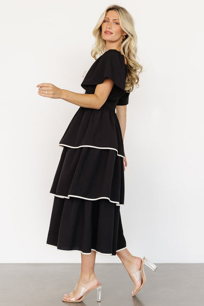 Madrid Tiered Dress | Black