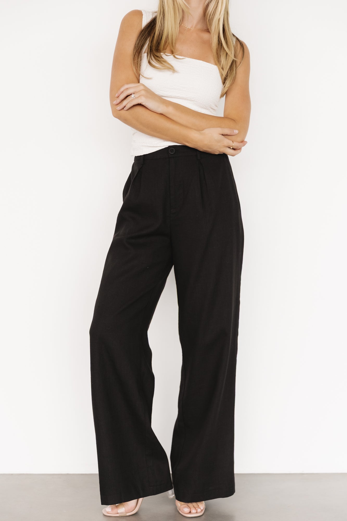 Malin Wide Leg Pants | Black