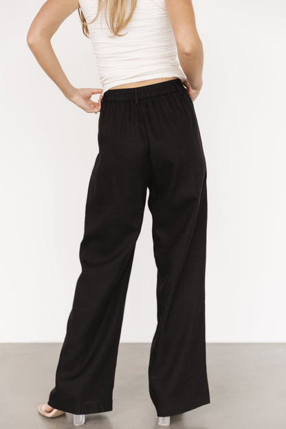 Malin Wide Leg Pants | Black