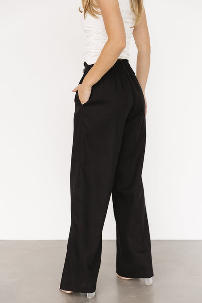 Malin Wide Leg Pants | Black