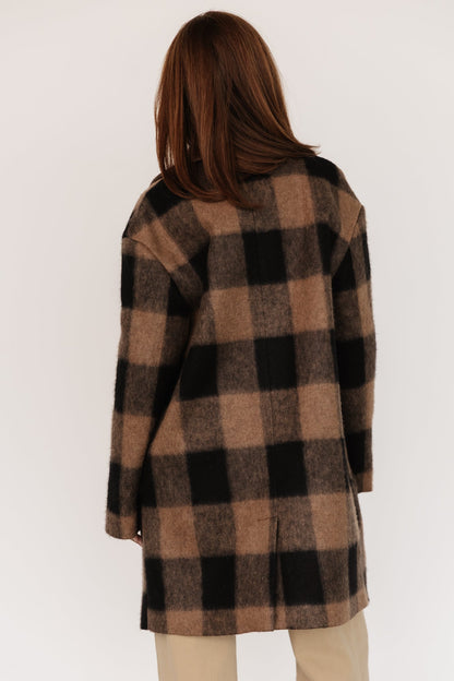 Kirsti Coat | Black + Camel