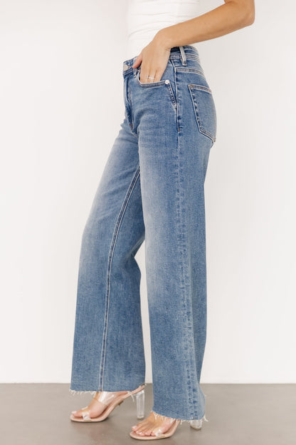 Noah High Rise Straight Leg Jeans | Medium Wash