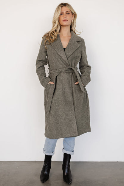 Valdez Long Coat | Olive