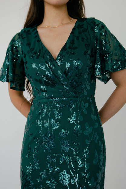 Esme Sequin Dress | Emerald