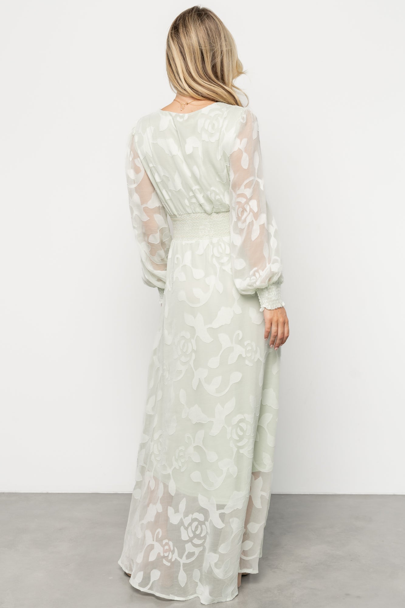 Daniella High Low Maxi Dress | Light Sage