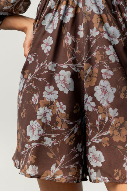 Amalia Romper | Brown Multi Floral