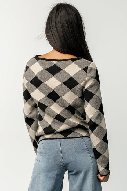 Linnea Sweater | Black + Natural