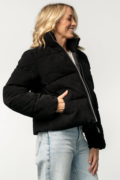 Holden Corduroy Puffer Jacket | Black