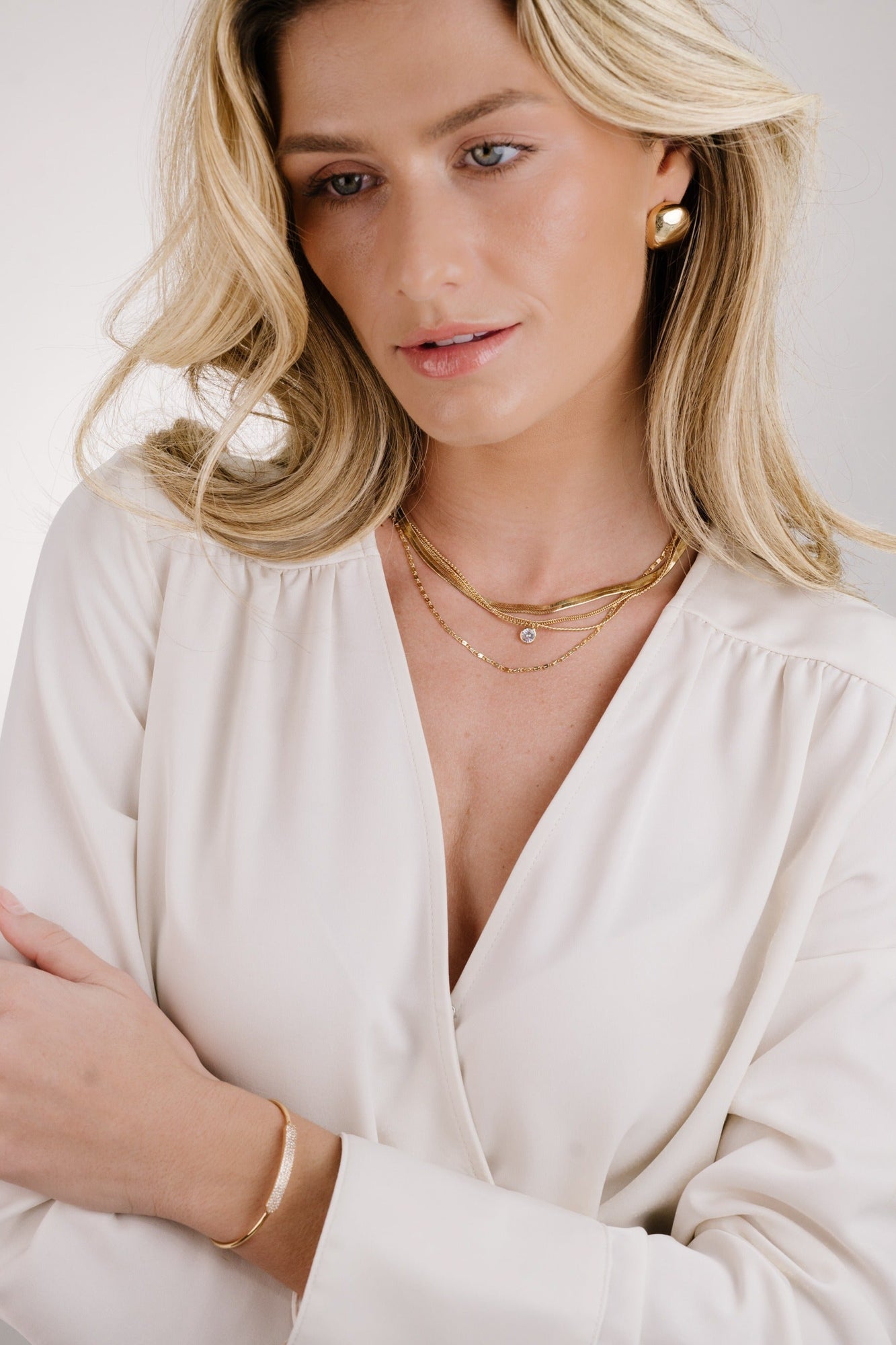 All the Chains Layered Necklace