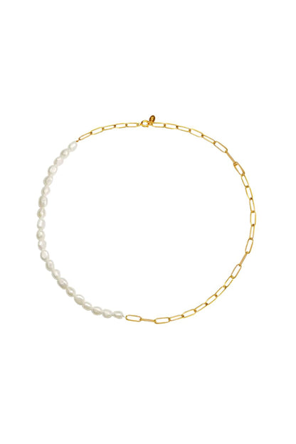 The Maggie Pearl and Gold Necklace