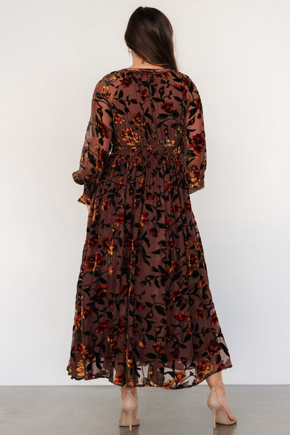 Adele Velvet Dress | Clove + Amber Floral