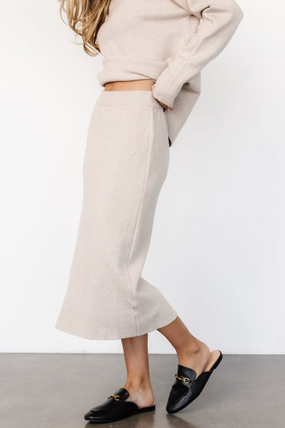 Ali Knit Skirt | Taupe