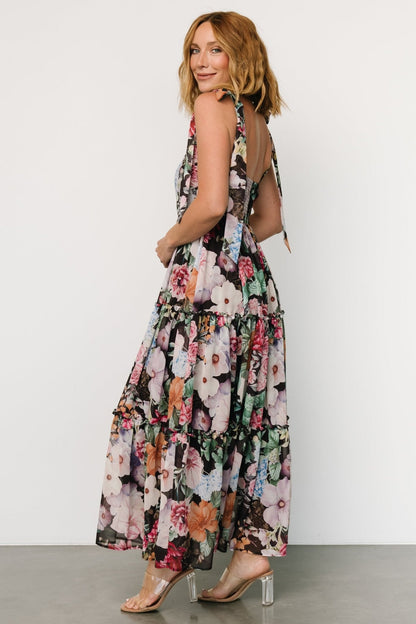 Anita Maxi Dress | Black Multi Floral