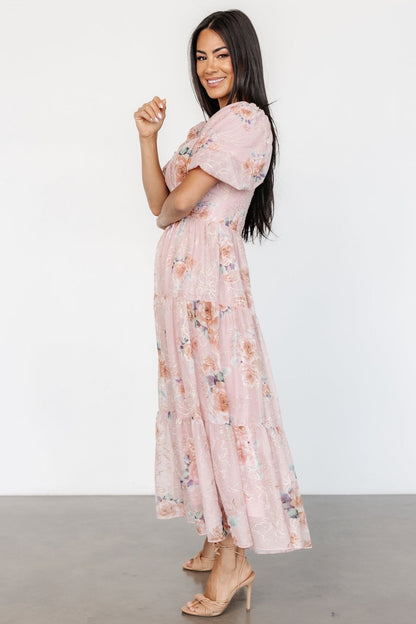 Annabeth Midi Dress | Blush Floral