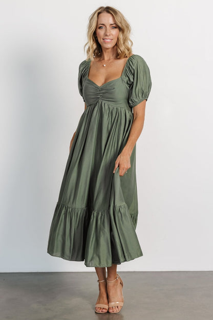 Annalisa Midi Dress | Olive