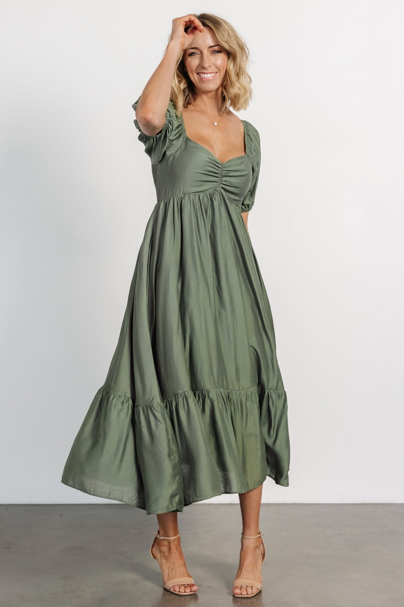 Annalisa Midi Dress | Olive