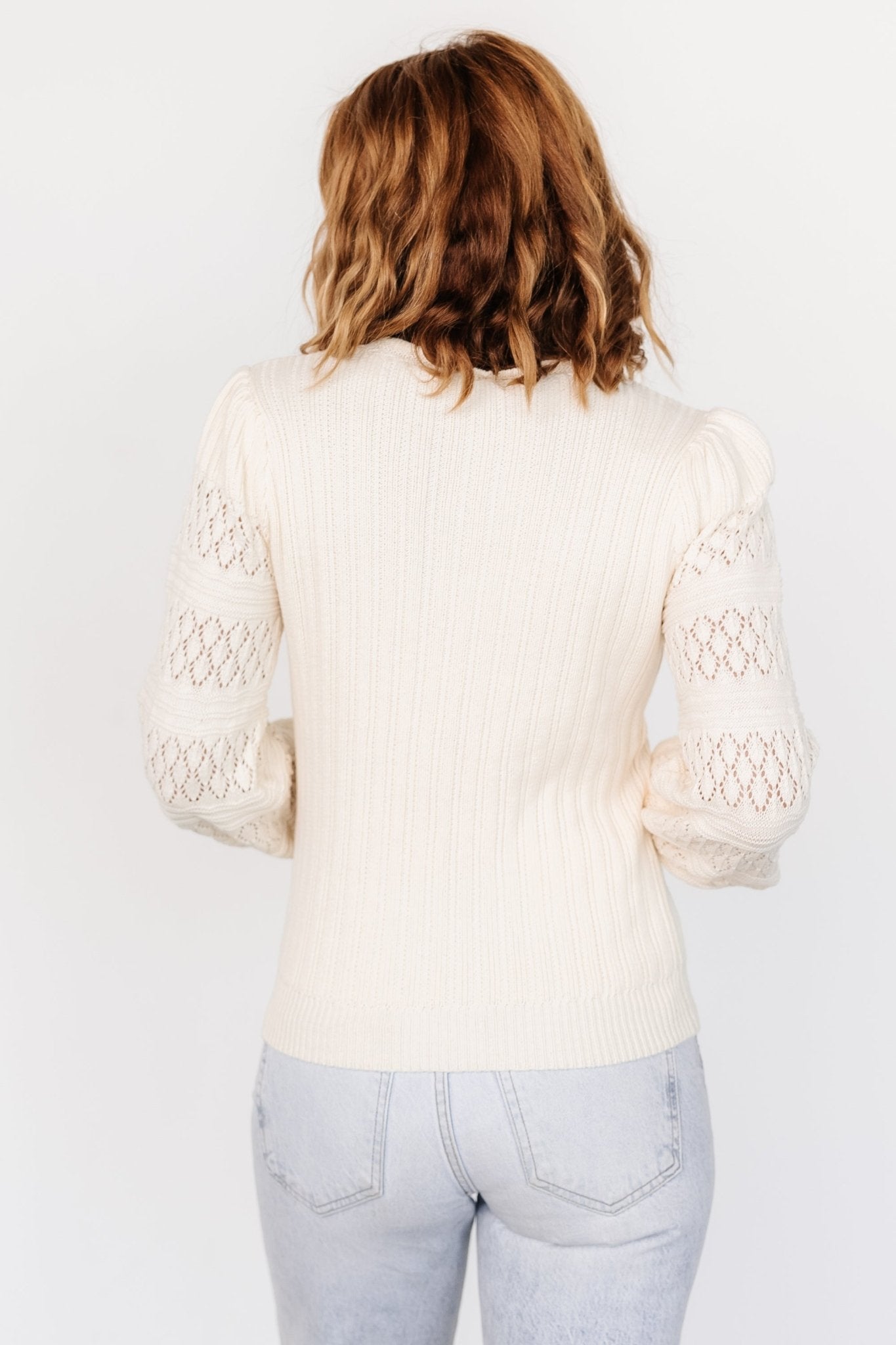 April Knit Sweater | Cream