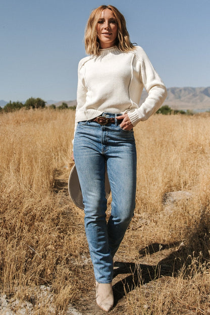 Arielle Knit Sweater | Ivory