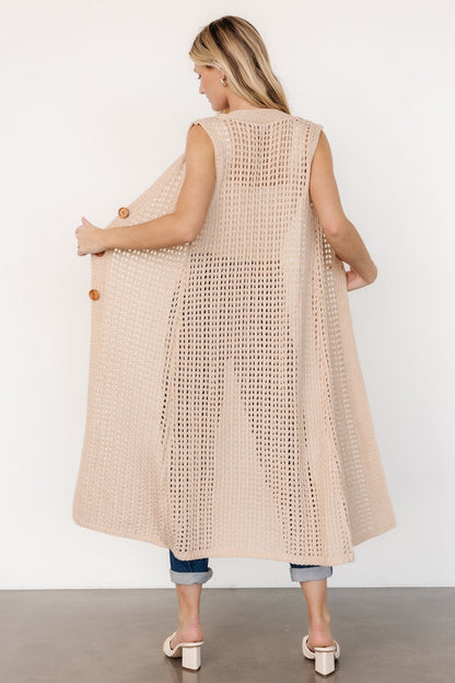 Bretta Duster Vest | Natural