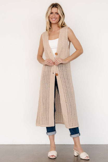 Bretta Duster Vest | Natural