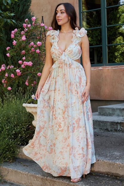 Brigitta Maxi Dress | Mint Floral