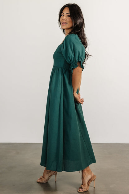 Britton Midi Dress | Evergreen