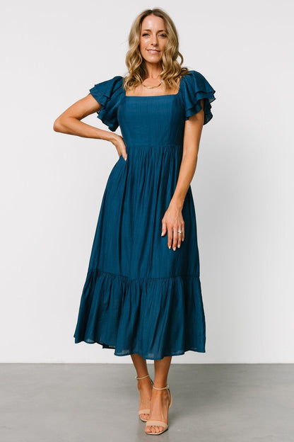 Buttercup Midi Dress | Deep Blue