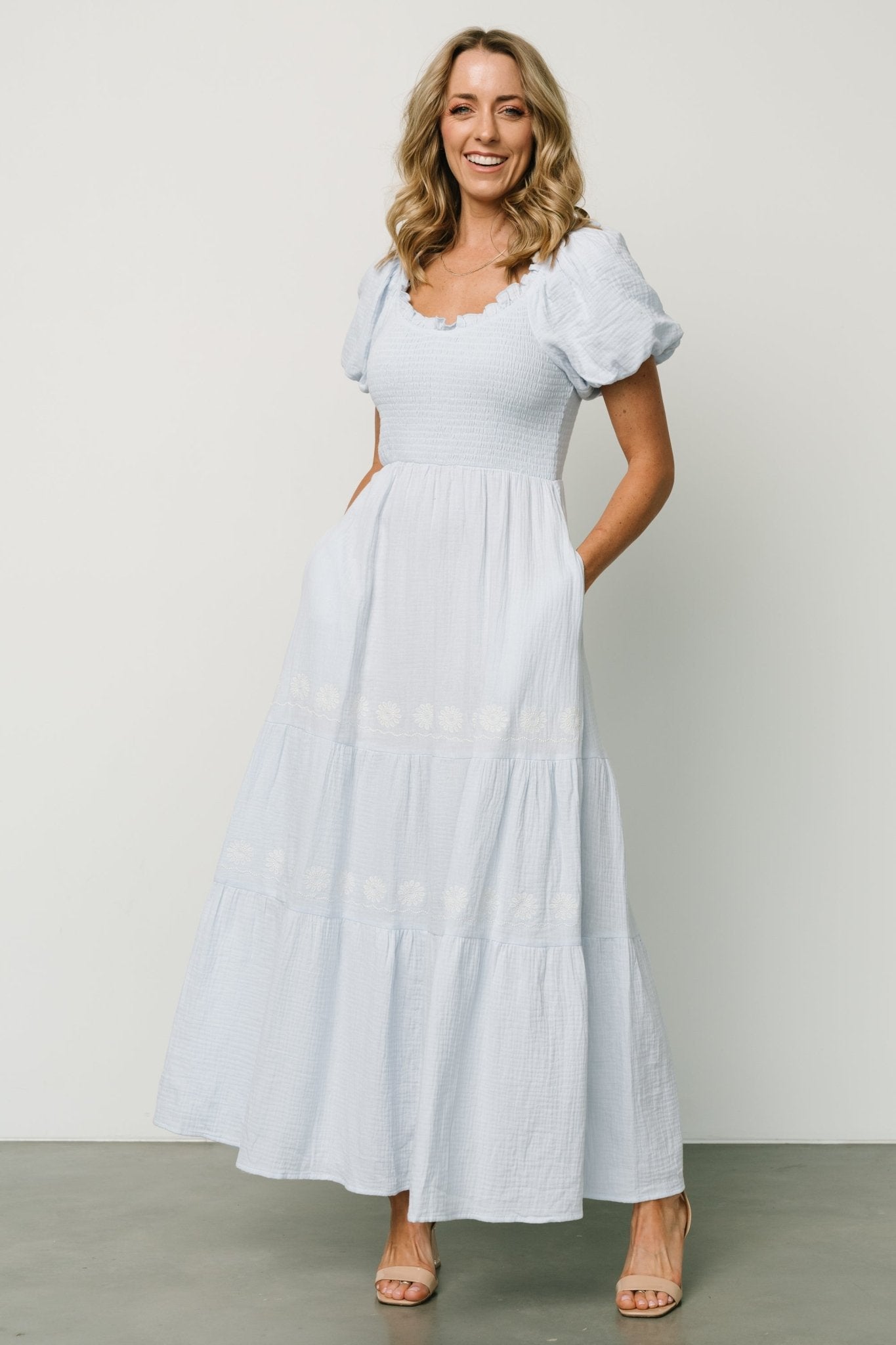 Carrington Maxi Dress | Light Blue