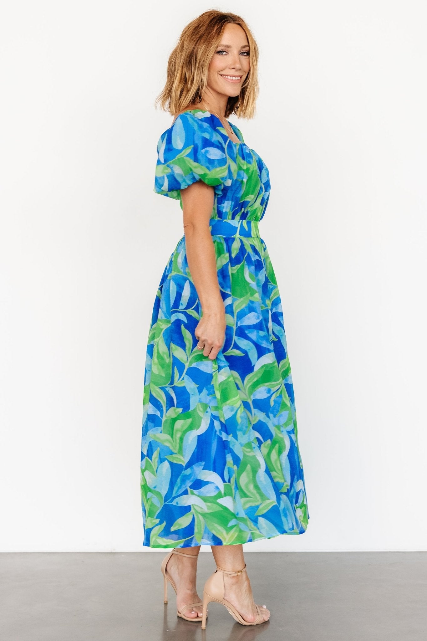 Catalina Midi Dress | Blue + Green